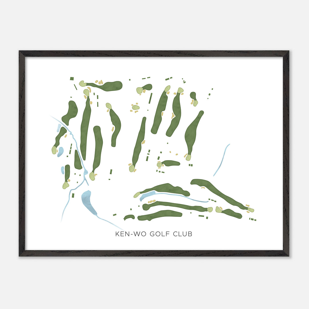 Print of Ken-Wo Golf Club Modern Map