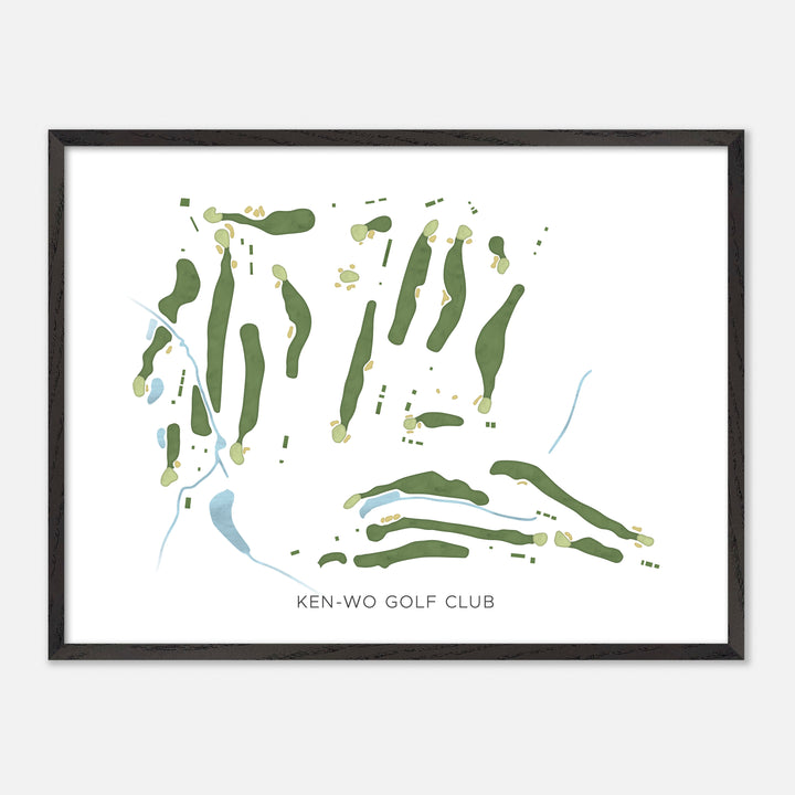 Print of Ken-Wo Golf Club Modern Map