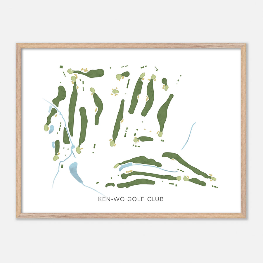 Print of Ken-Wo Golf Club Modern Map