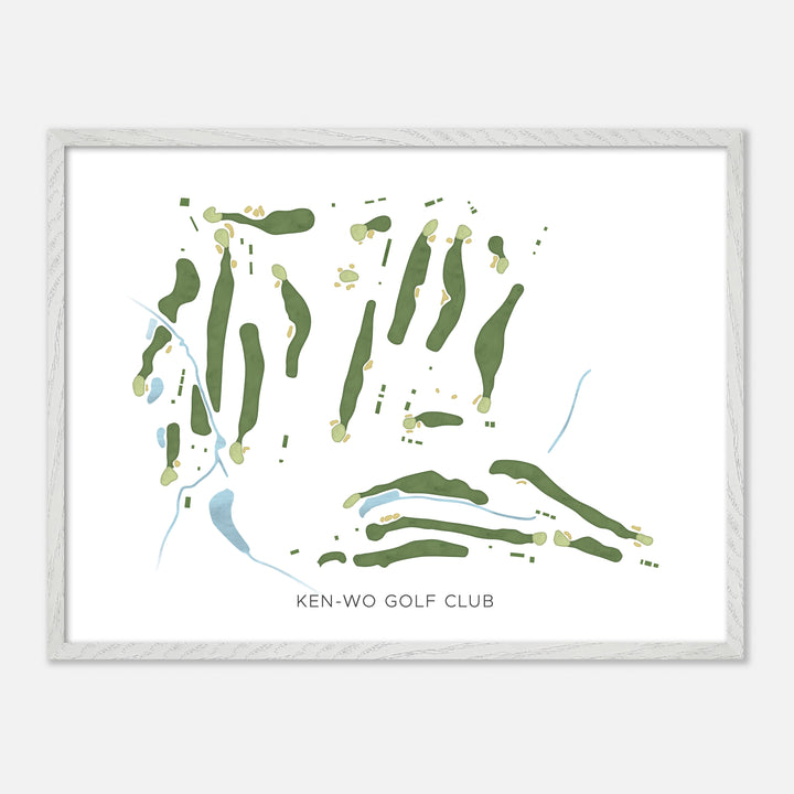 Print of Ken-Wo Golf Club Modern Map