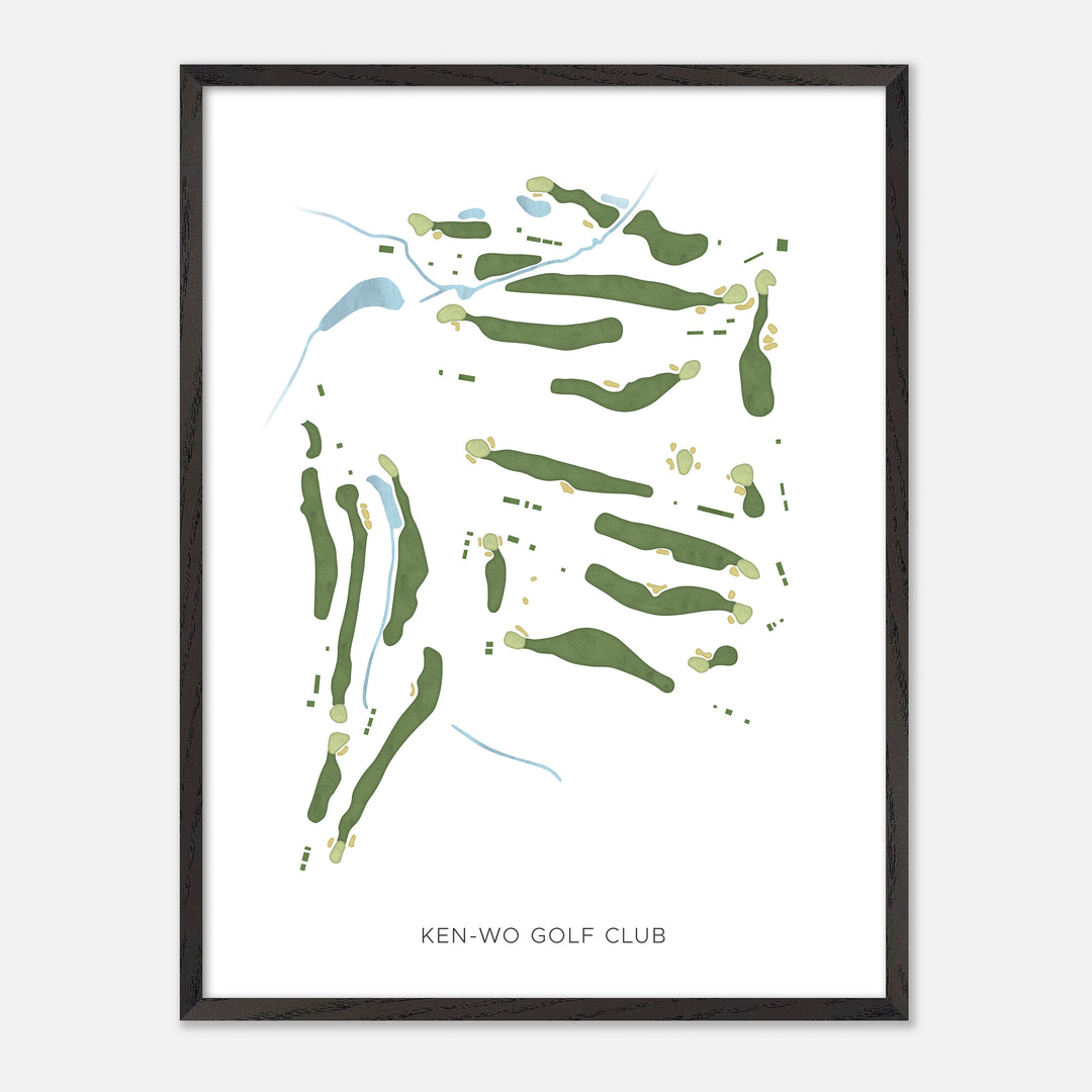 Print of Ken-Wo Golf Club Modern Map