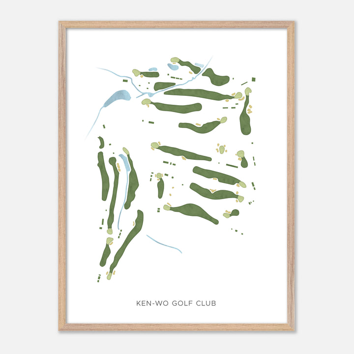 Print of Ken-Wo Golf Club Modern Map