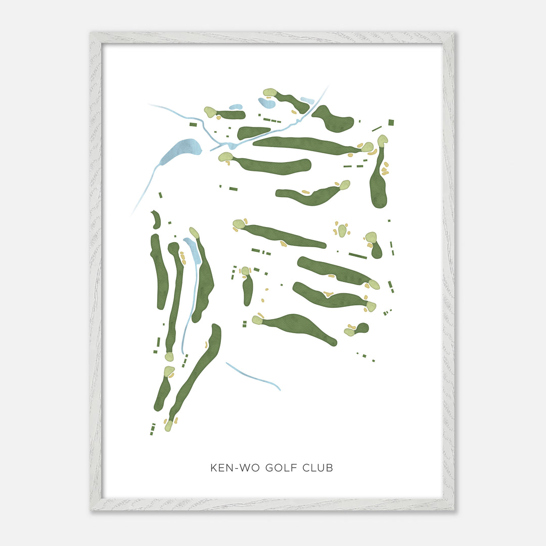 Print of Ken-Wo Golf Club Modern Map