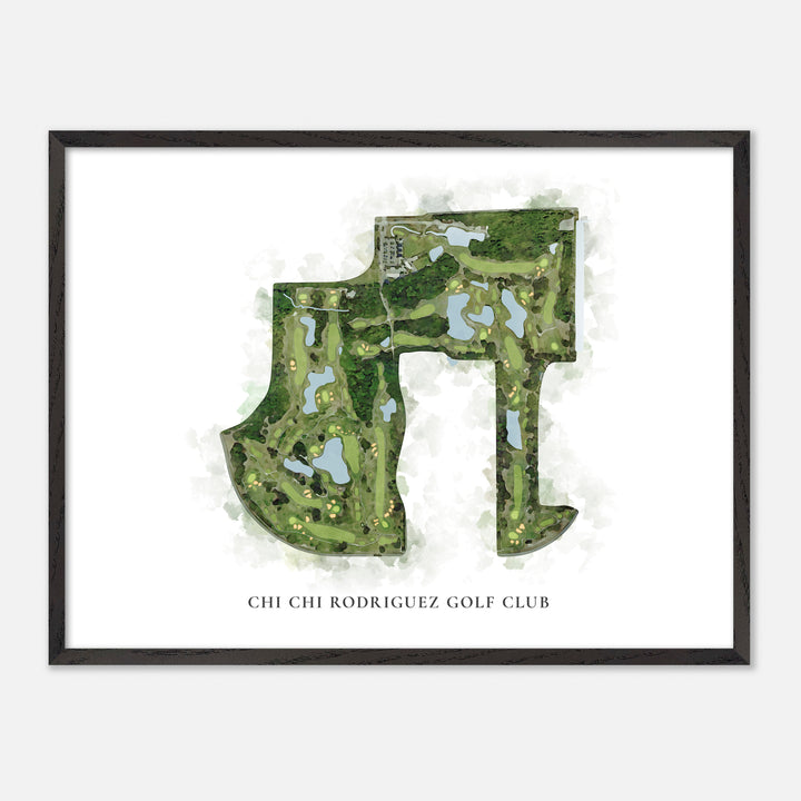 Print of Chi Chi Rodriguez Golf Club Classic Map