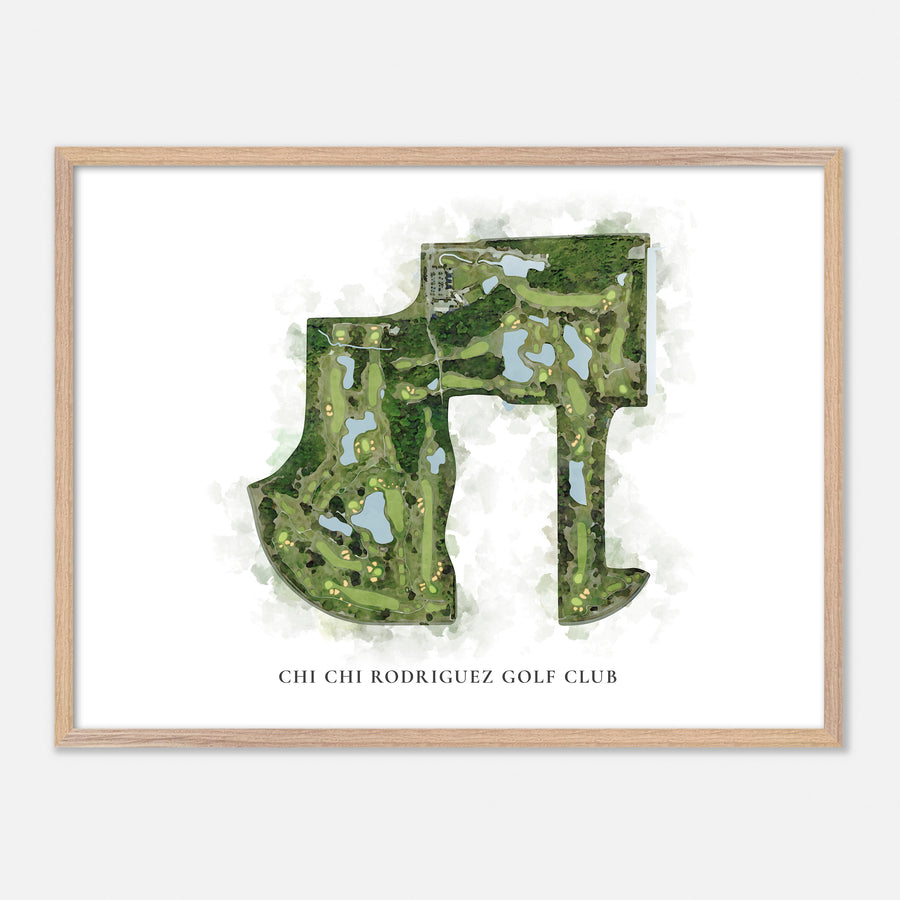 Print of Chi Chi Rodriguez Golf Club Classic Map