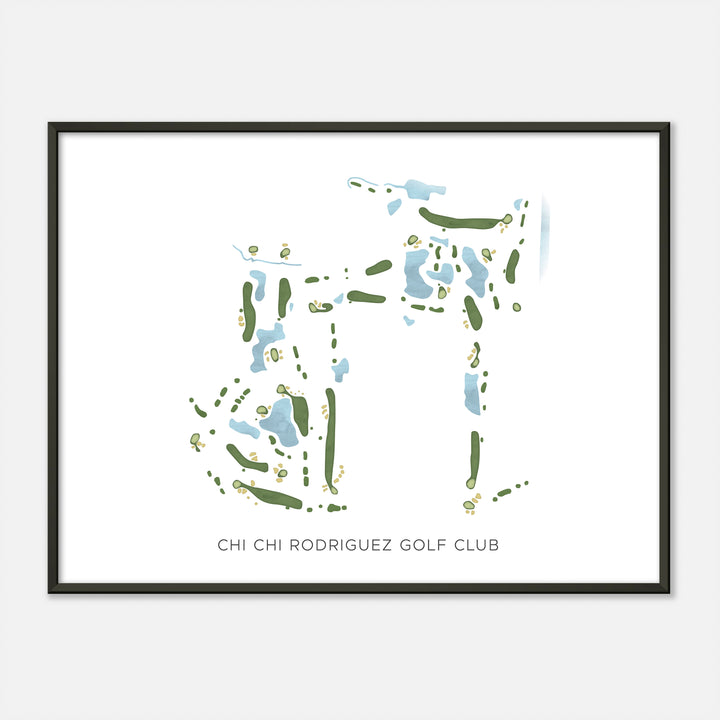 Print of Chi Chi Rodriguez Golf Club Modern Map