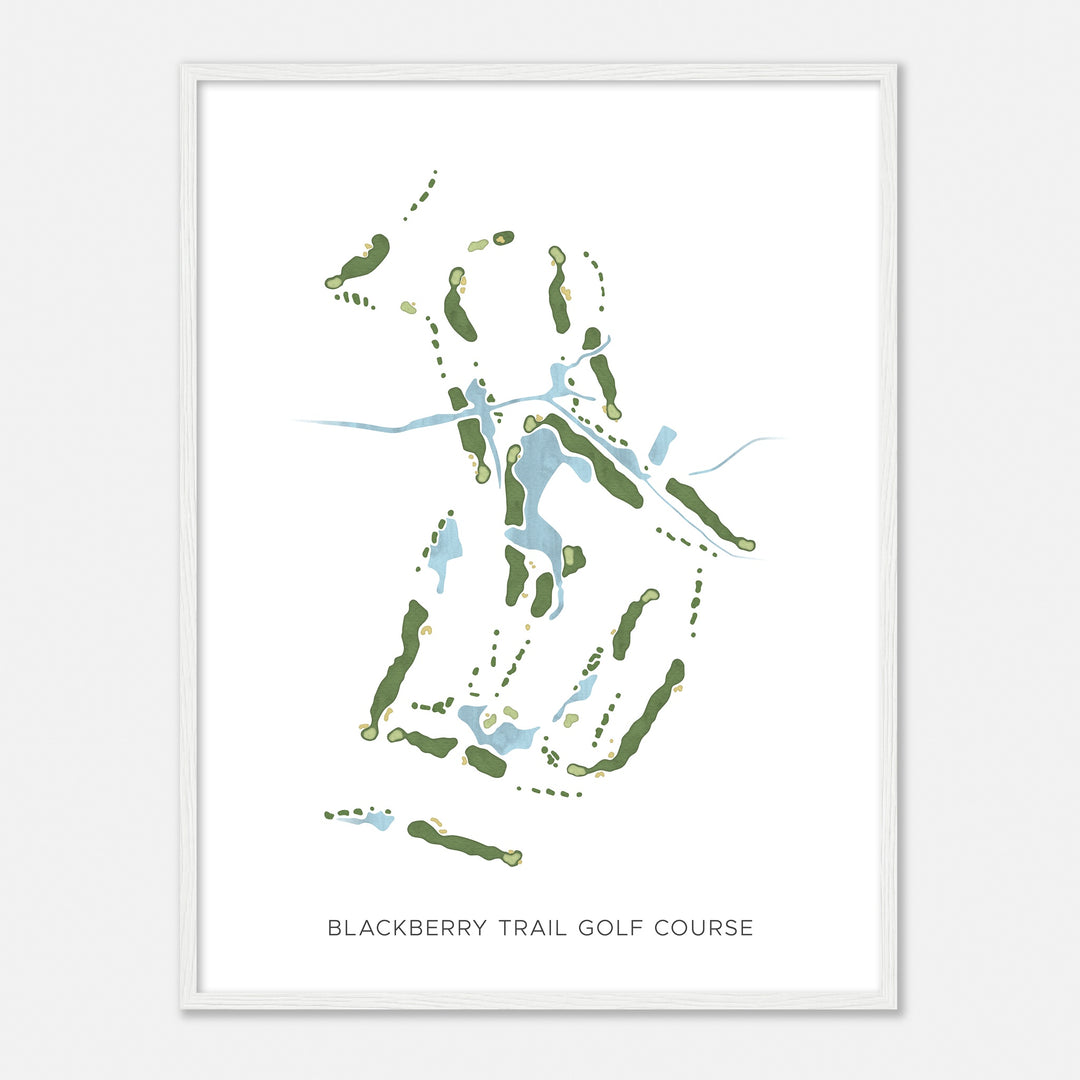 Print of Blackberry Trail Golf Course Modern Map