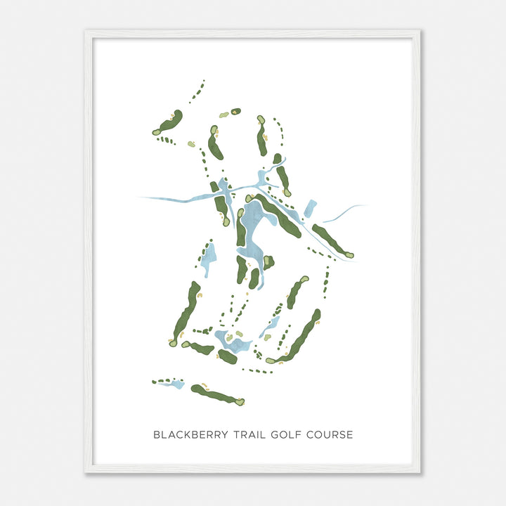 Print of Blackberry Trail Golf Course Modern Map