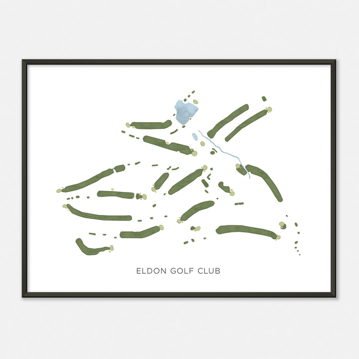 Print of Eldon Golf Club Modern Map