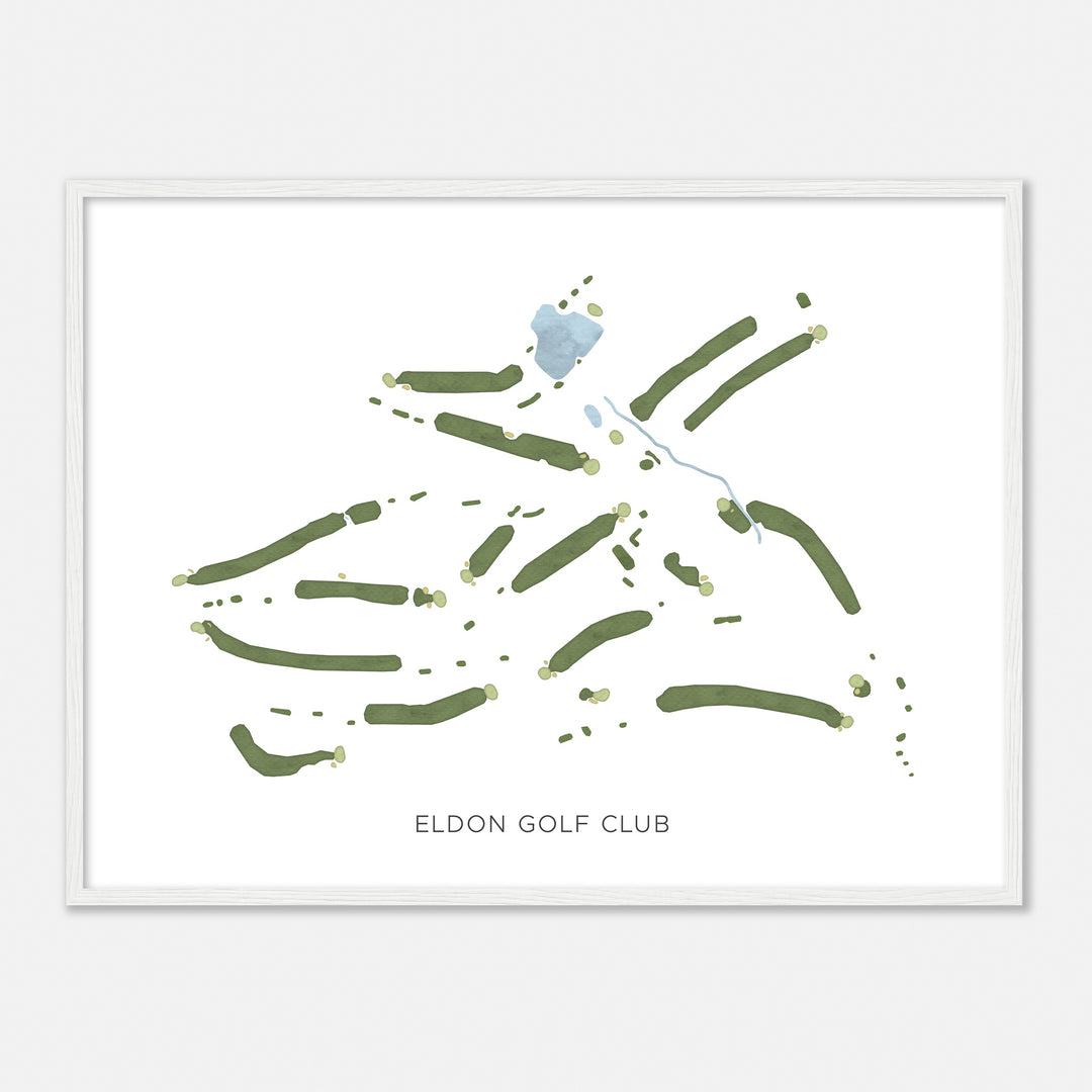 Print of Eldon Golf Club Modern Map