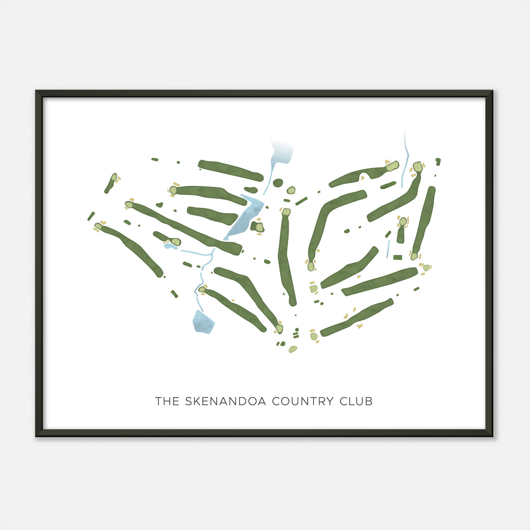 Print of The Skenandoa Country Club Modern Map