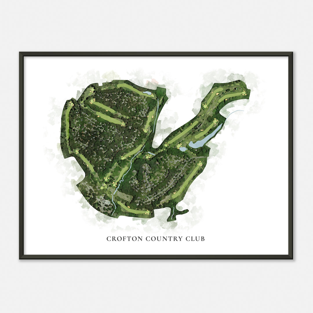 Print of Crofton Country Club Classic Map