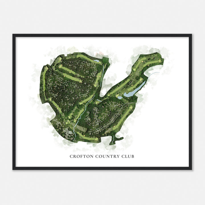 Print of Crofton Country Club Classic Map