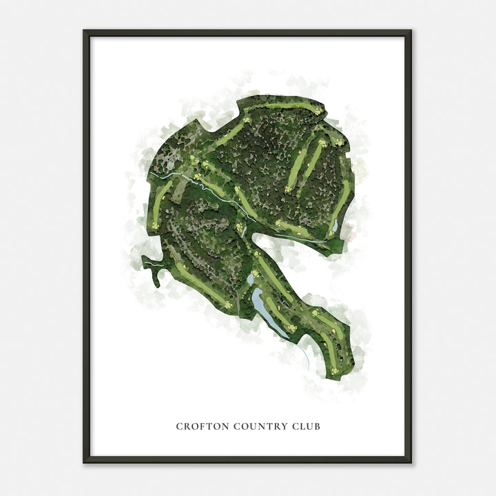 Print of Crofton Country Club Classic Map