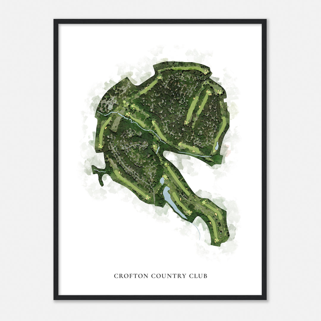 Print of Crofton Country Club Classic Map