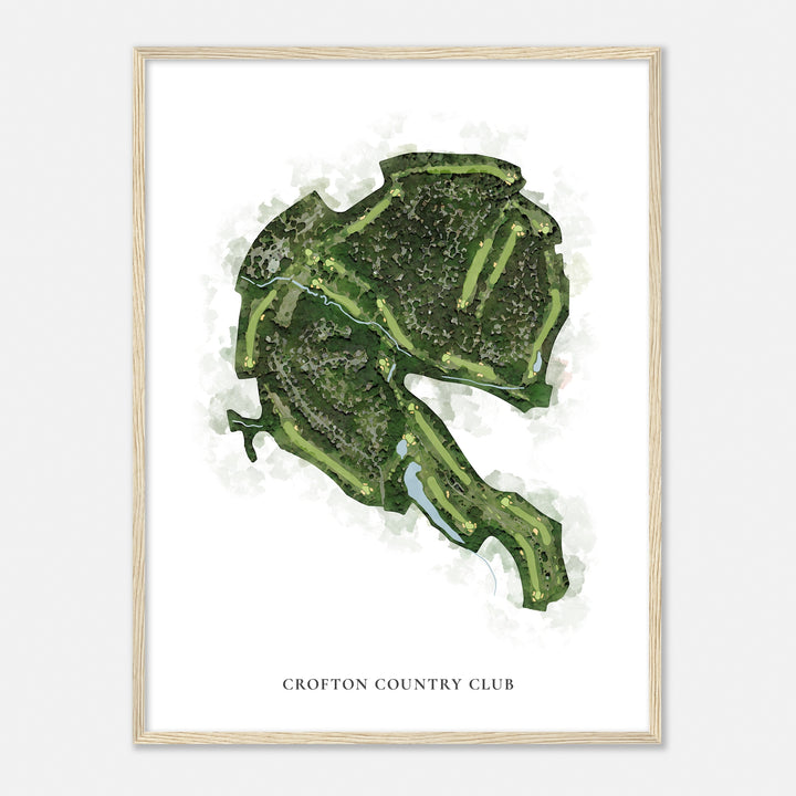 Print of Crofton Country Club Classic Map