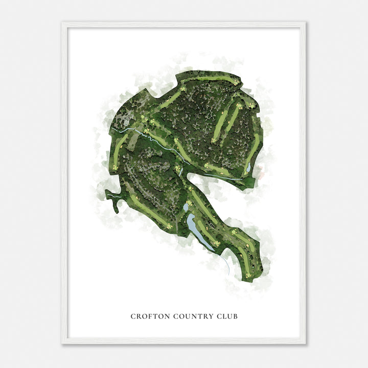 Print of Crofton Country Club Classic Map