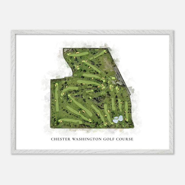 Print of Chester Washington Golf Course Classic Map