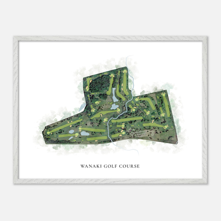 Print of Wanaki Golf Course Classic Map