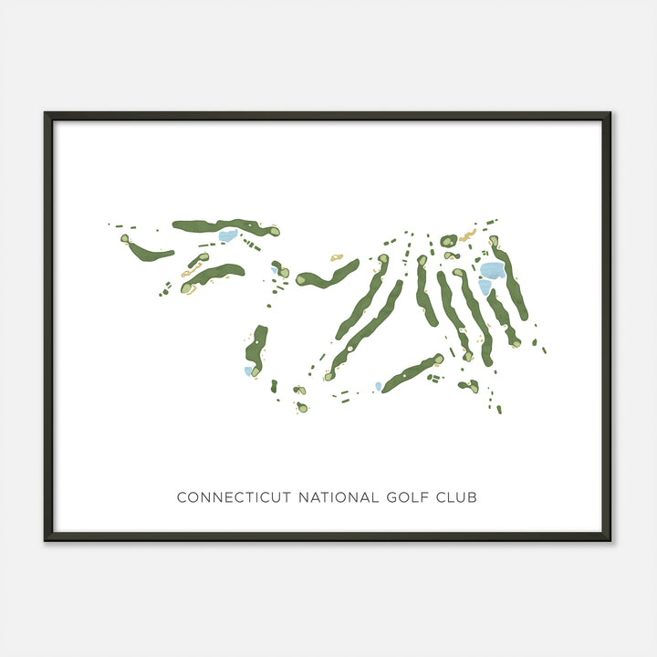 Print of Connecticut National Golf Club Modern Map