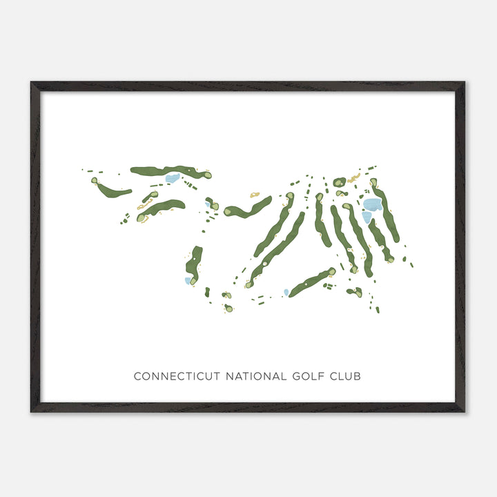 Print of Connecticut National Golf Club Modern Map