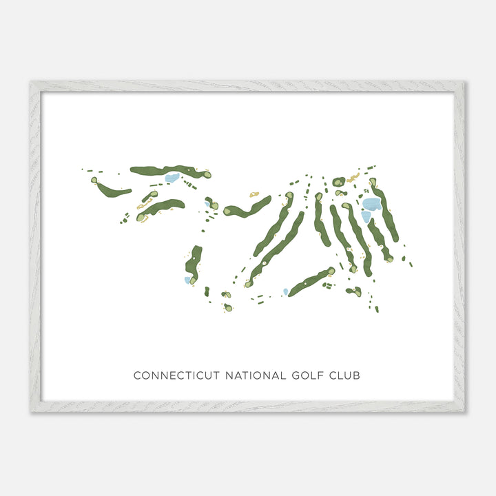 Print of Connecticut National Golf Club Modern Map