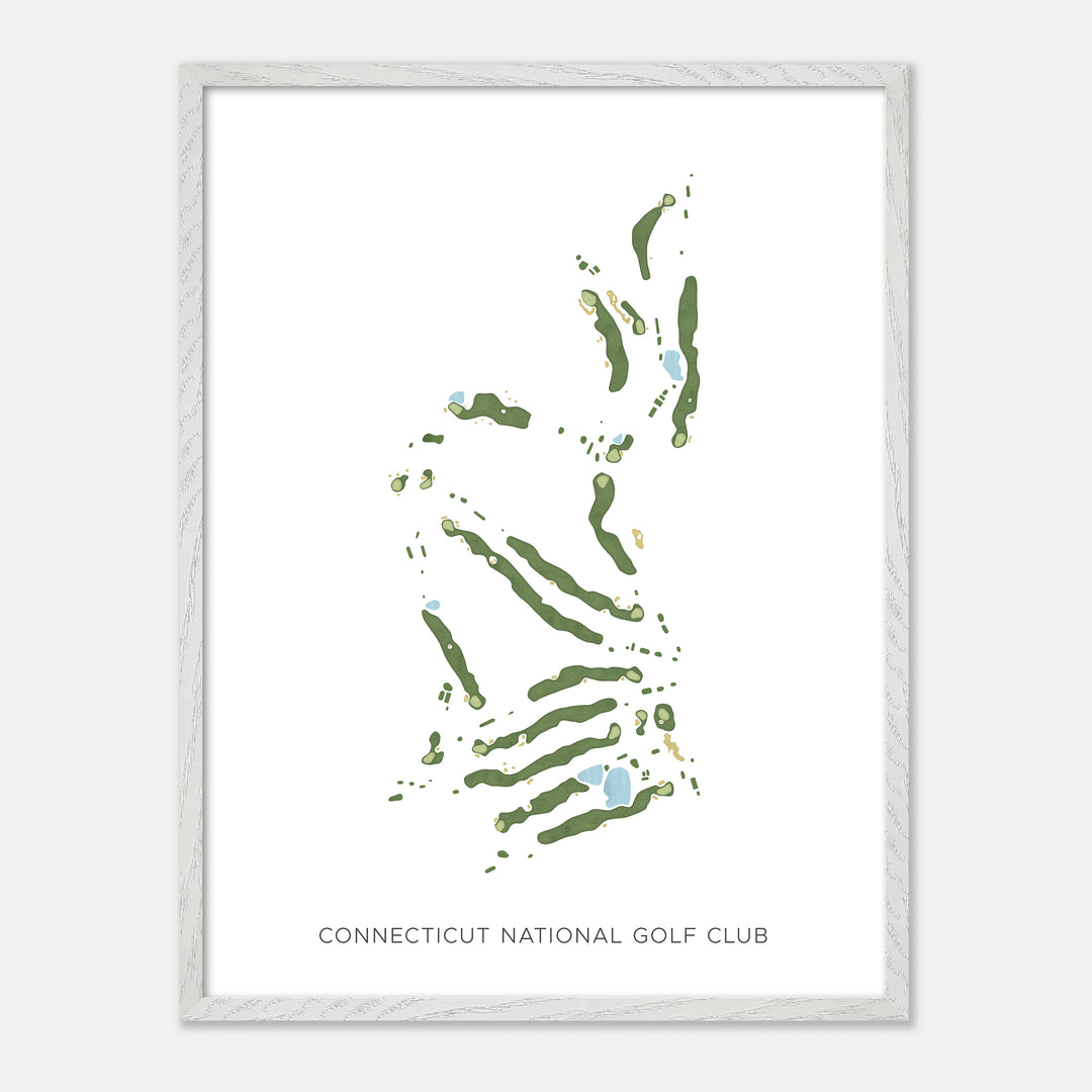 Print of Connecticut National Golf Club Modern Map