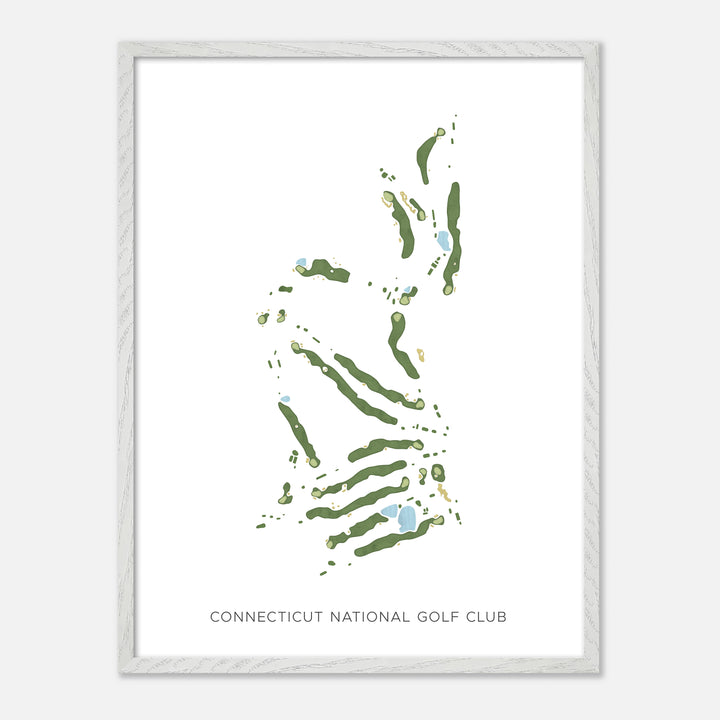 Print of Connecticut National Golf Club Modern Map