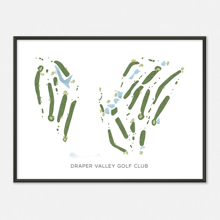 Print of Draper Valley Golf Club Modern Map