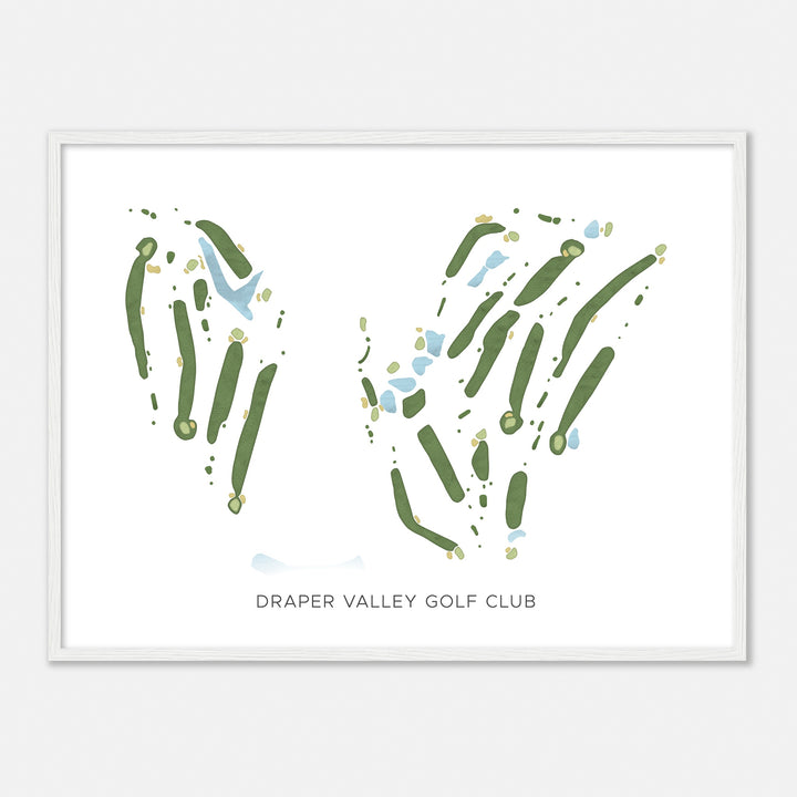 Print of Draper Valley Golf Club Modern Map