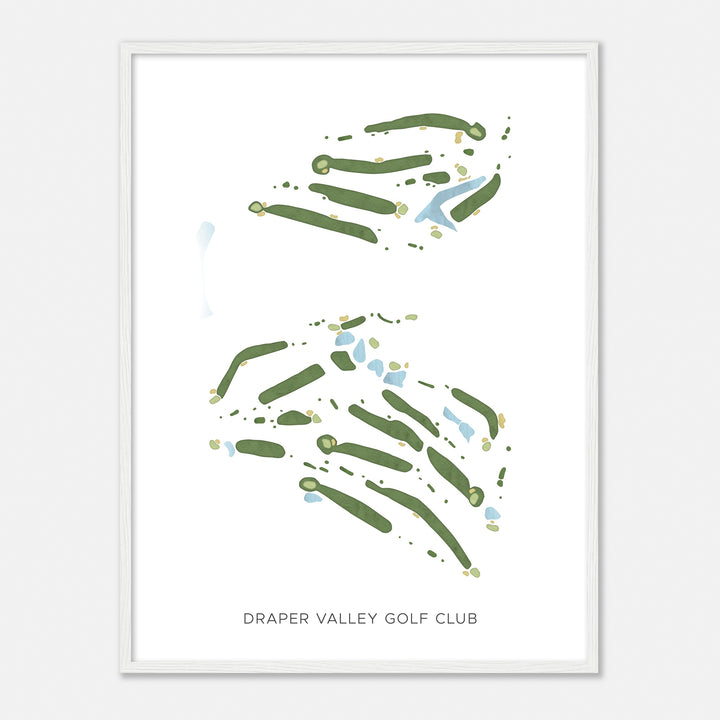 Print of Draper Valley Golf Club Modern Map