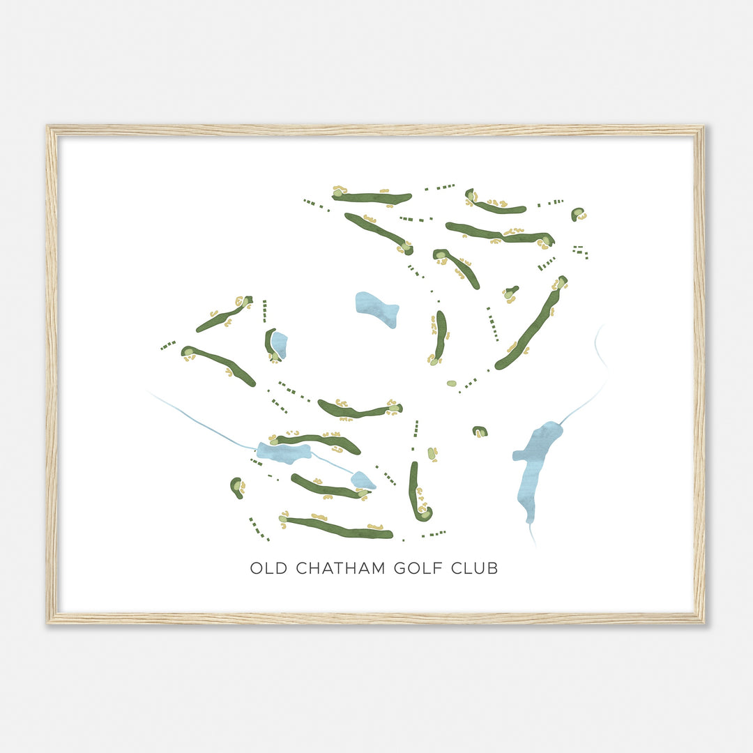 Print of Old Chatham Golf Club Modern Map
