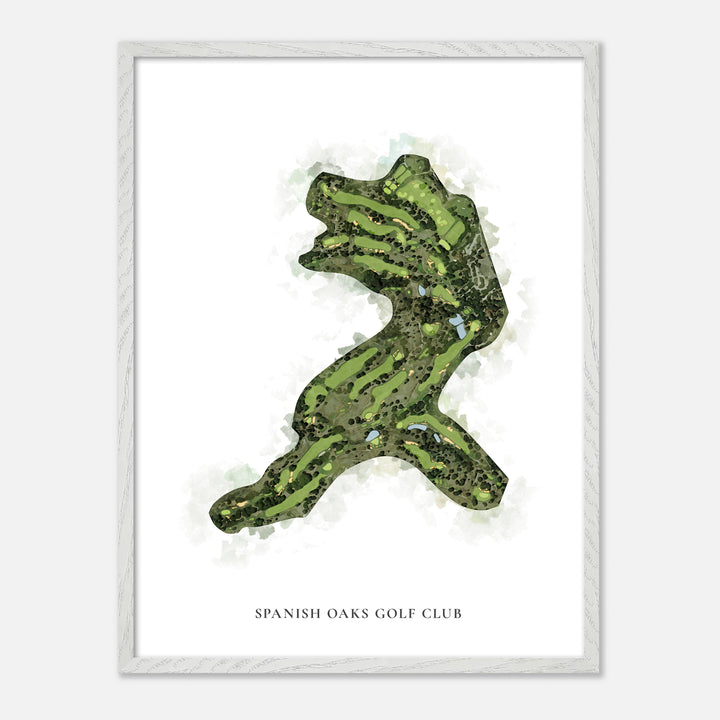 Print of Spanish Oaks Golf Club Classic Map
