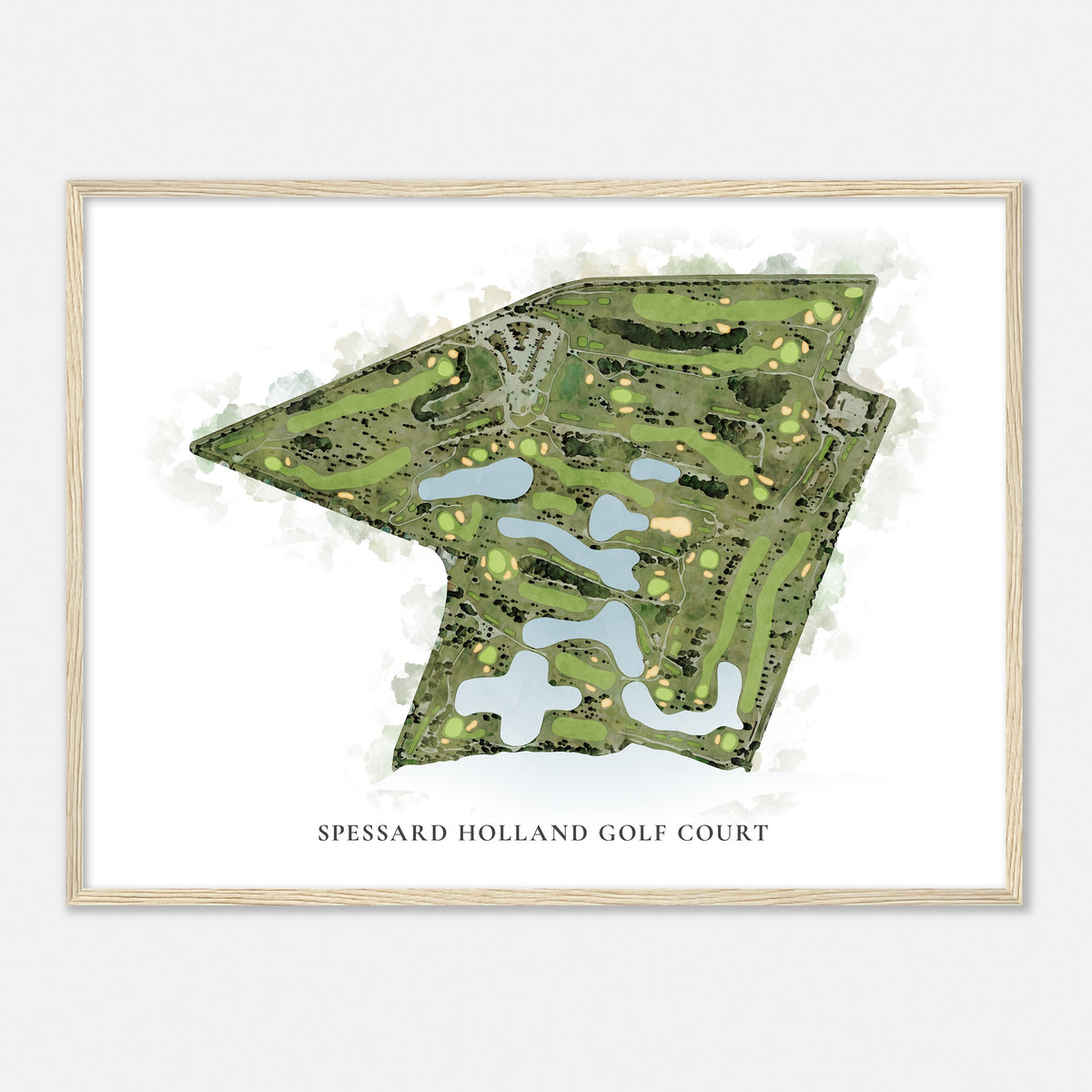 Print of Spessard Holland Golf Court Classic Map