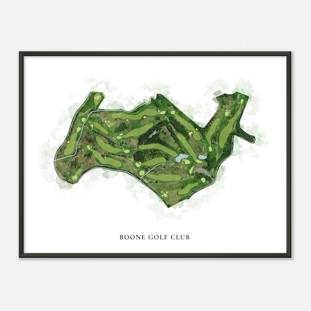 Print of Boone Golf Club Classic Map