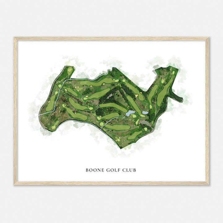 Print of Boone Golf Club Classic Map