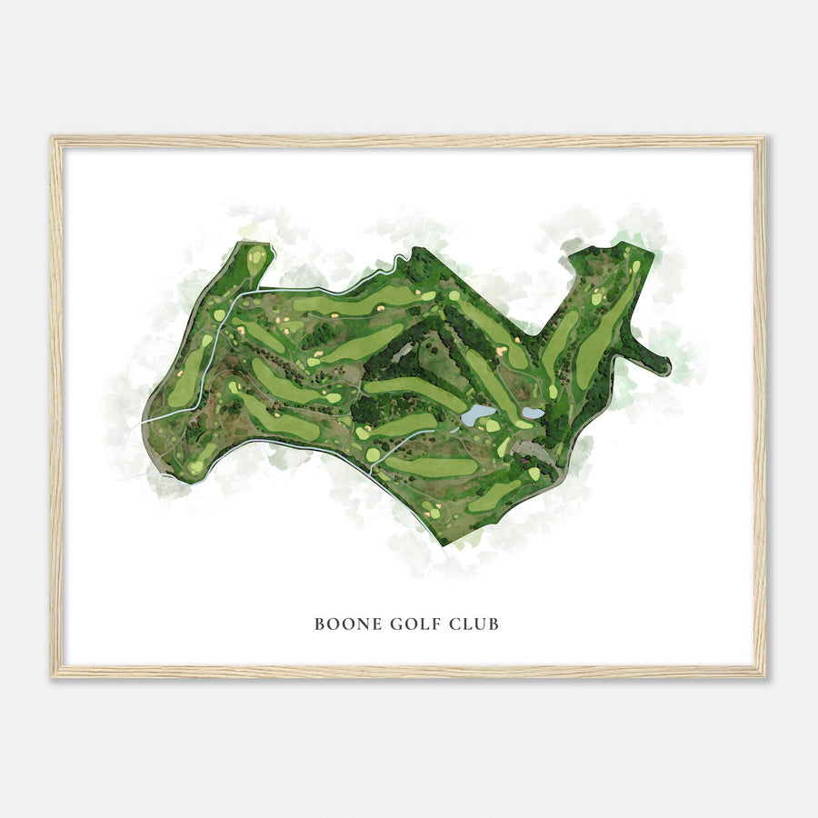 Print of Boone Golf Club Classic Map