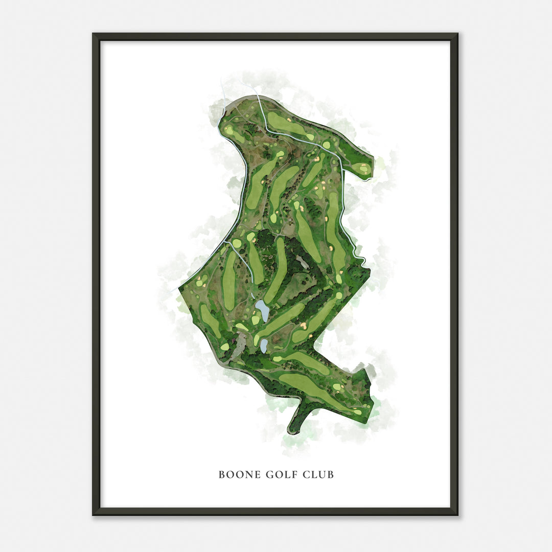 Print of Boone Golf Club Classic Map