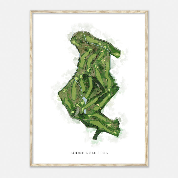 Print of Boone Golf Club Classic Map
