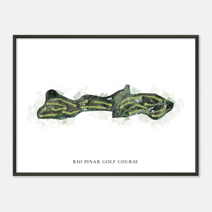 Print of Rio Pinar Golf Course Classic Map