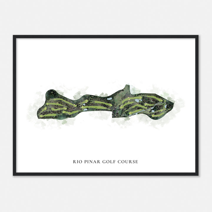 Print of Rio Pinar Golf Course Classic Map