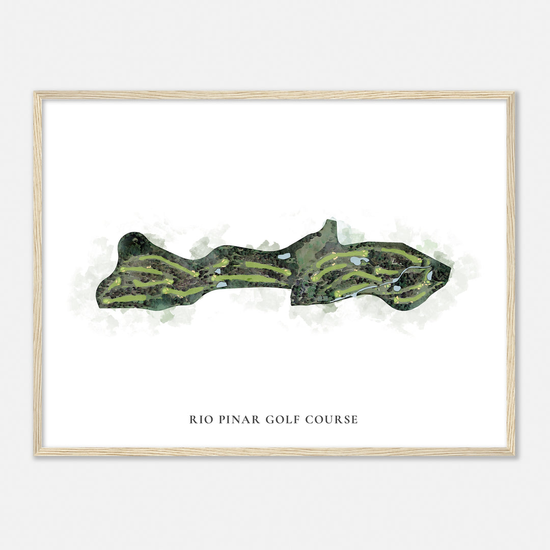 Print of Rio Pinar Golf Course Classic Map