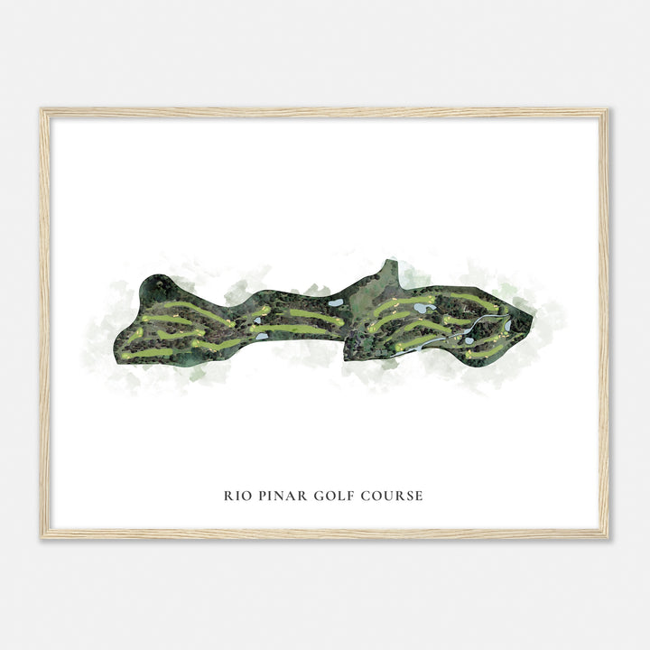 Print of Rio Pinar Golf Course Classic Map