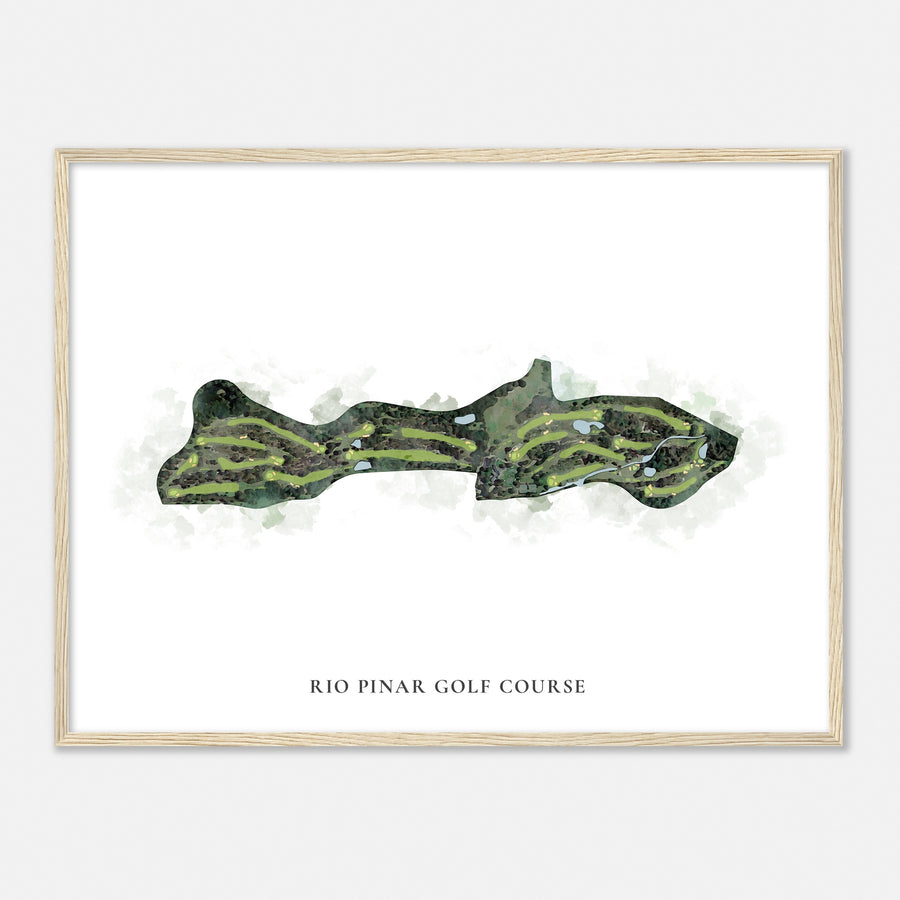 Print of Rio Pinar Golf Course Classic Map