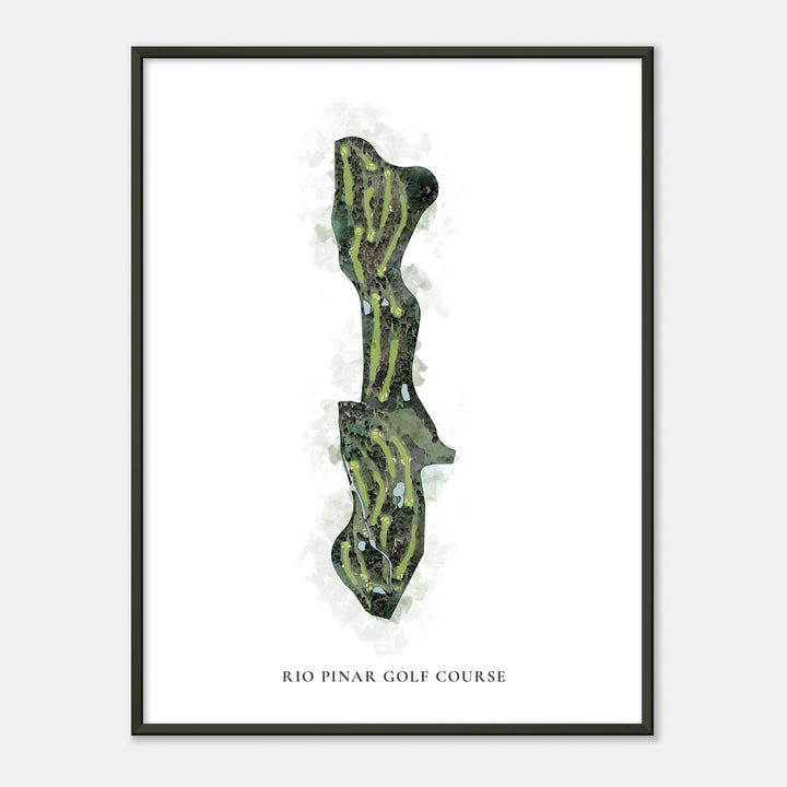 Print of Rio Pinar Golf Course Classic Map