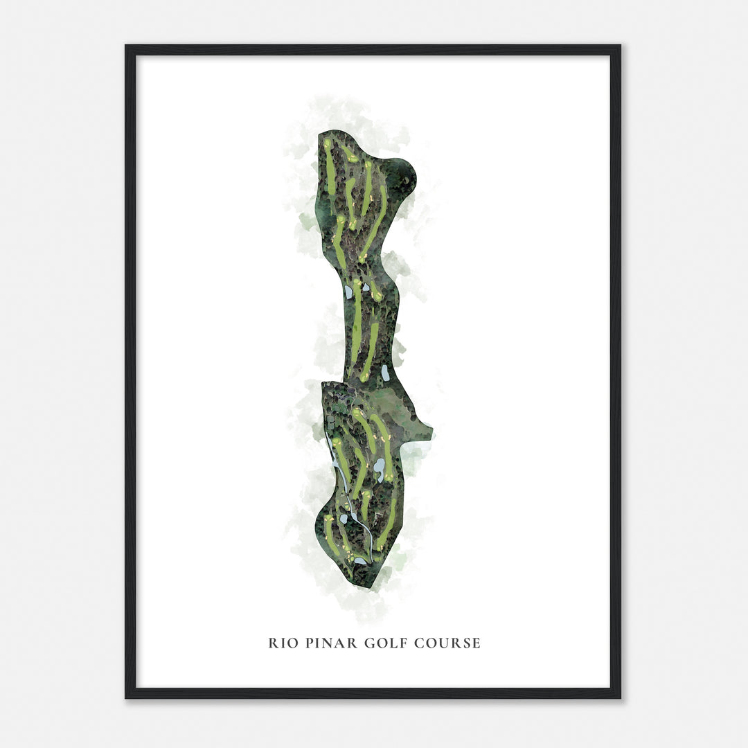 Print of Rio Pinar Golf Course Classic Map