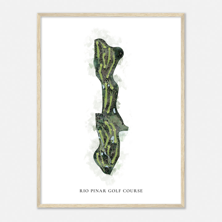 Print of Rio Pinar Golf Course Classic Map