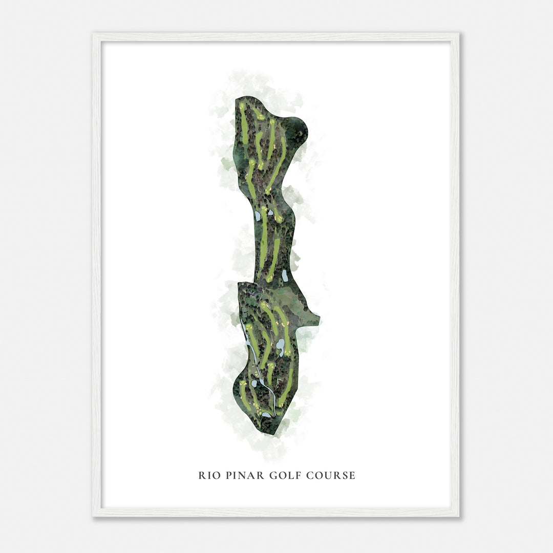 Print of Rio Pinar Golf Course Classic Map