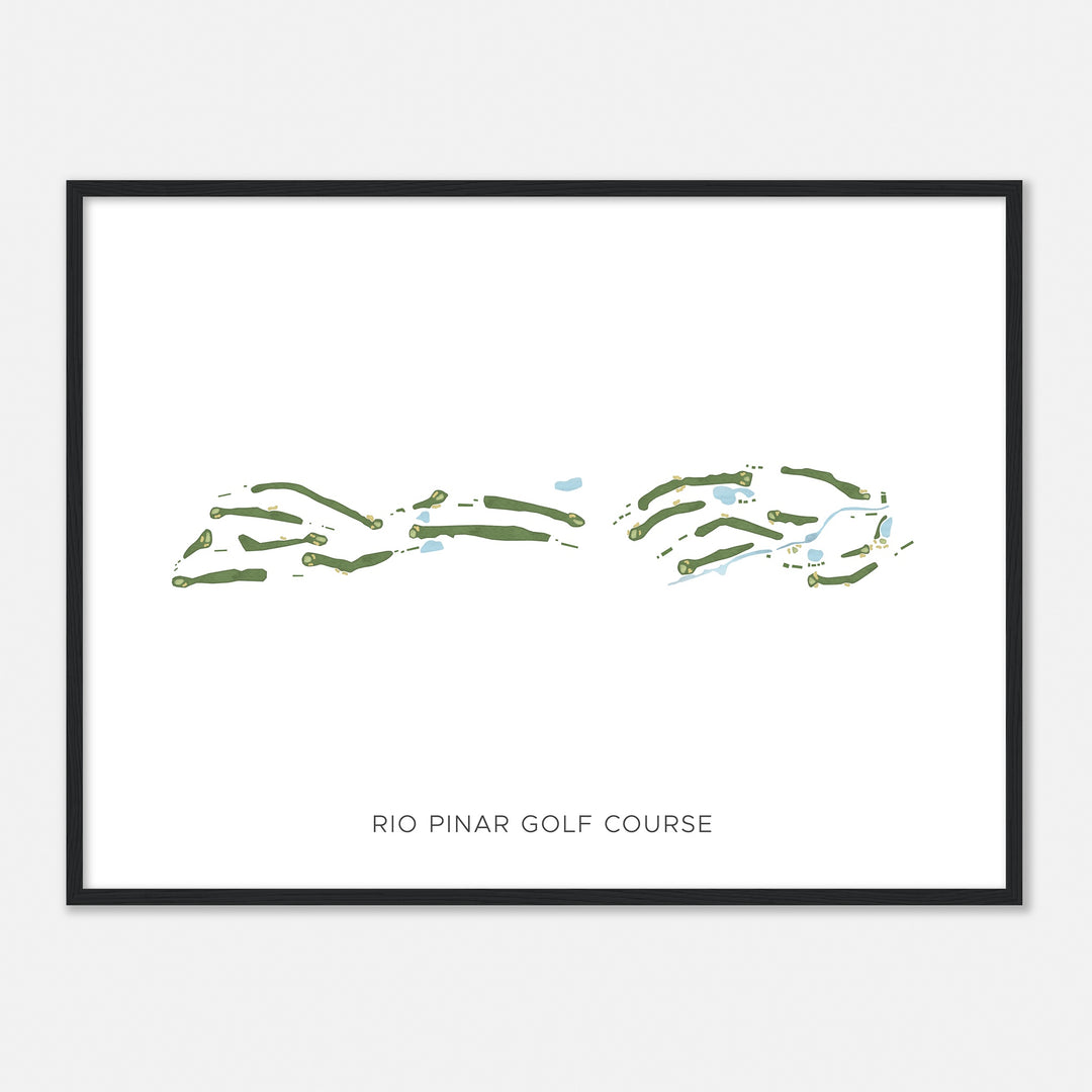 Print of Rio Pinar Golf Course Modern Map
