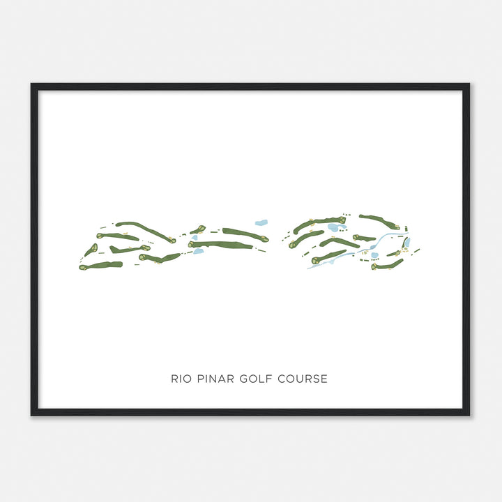 Print of Rio Pinar Golf Course Modern Map